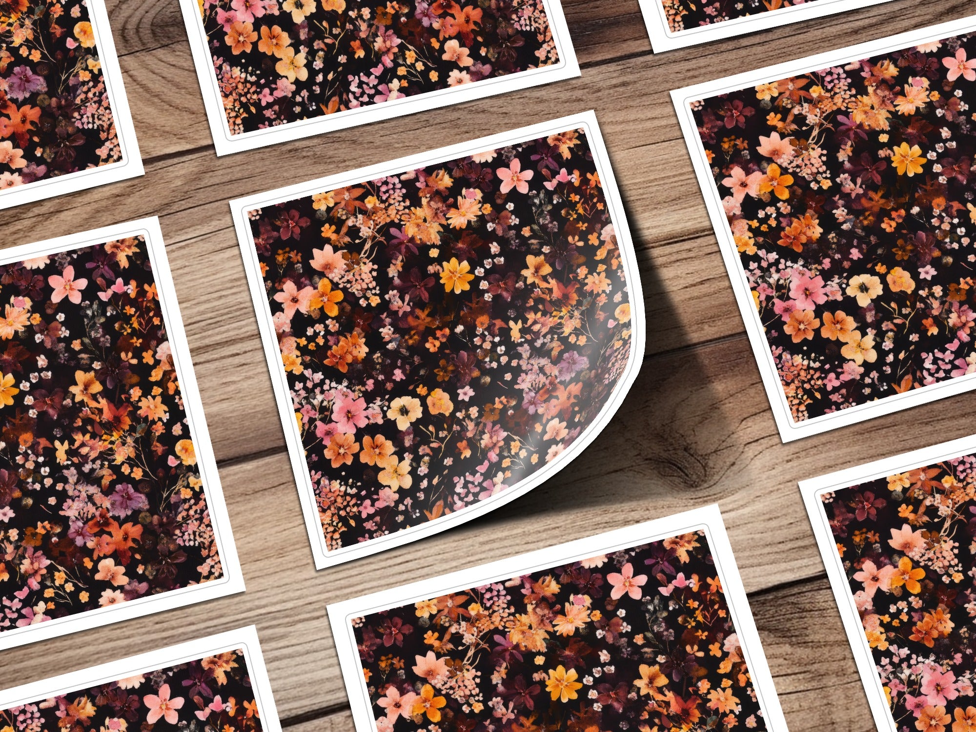 Beautiful Floral Pattern Print Nature Wall Decor Art
