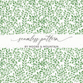 Moore and Mountain Seamless Green Leaf Pattern