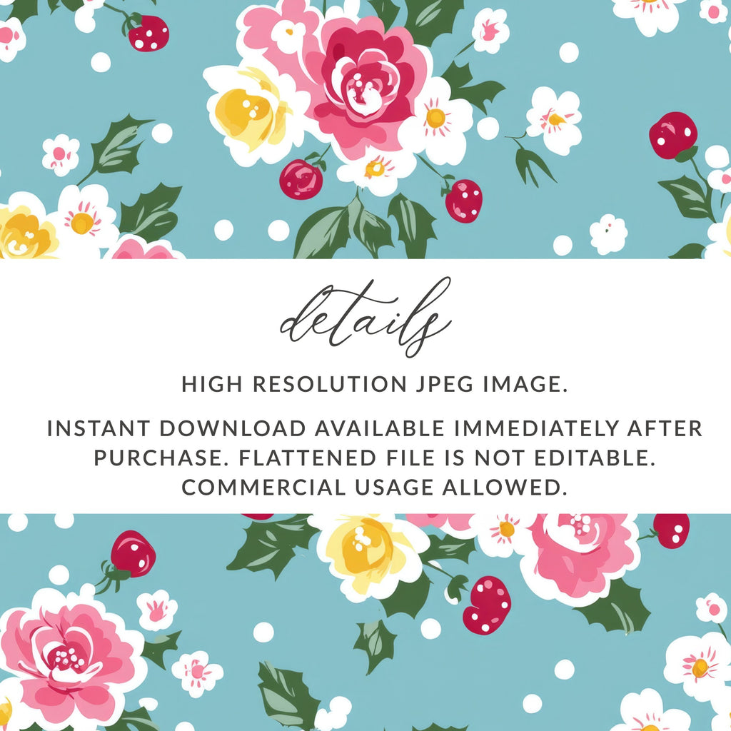 High Resolution Floral JPEG Image Instant Download File