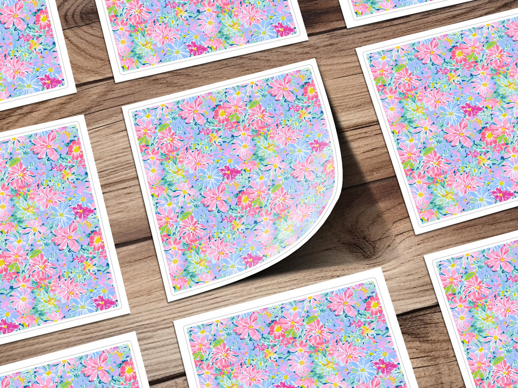 Vibrant Floral Patterned Decorative Custom Product