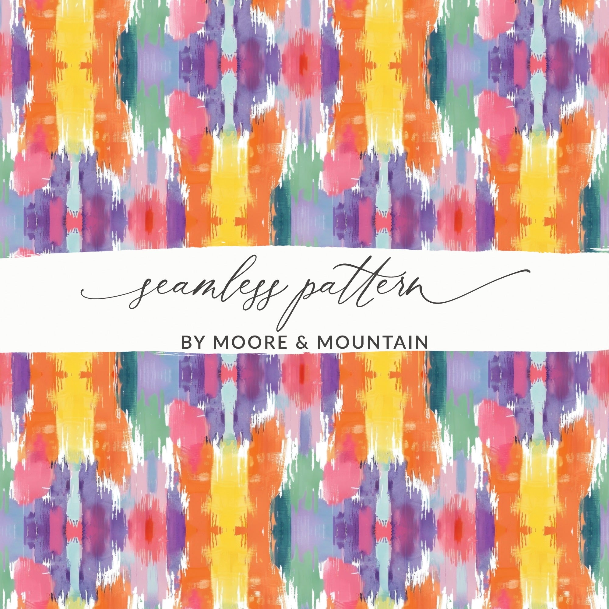 Colorful Abstract Seamless Pattern by Moore & Mountain