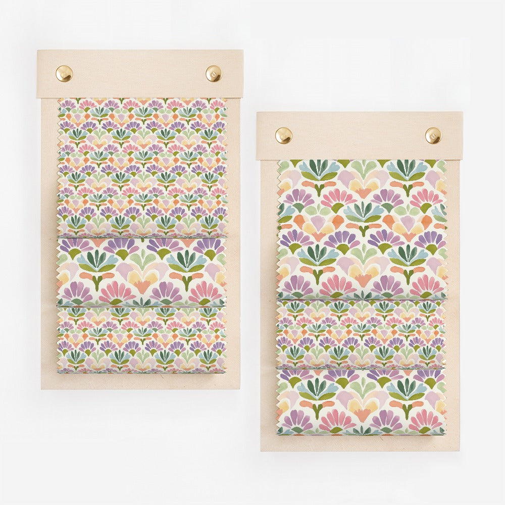 Floral Patterned Roman Shades Window Coverings