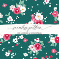 Floral Seamless Pattern by Moore and Mountain Design