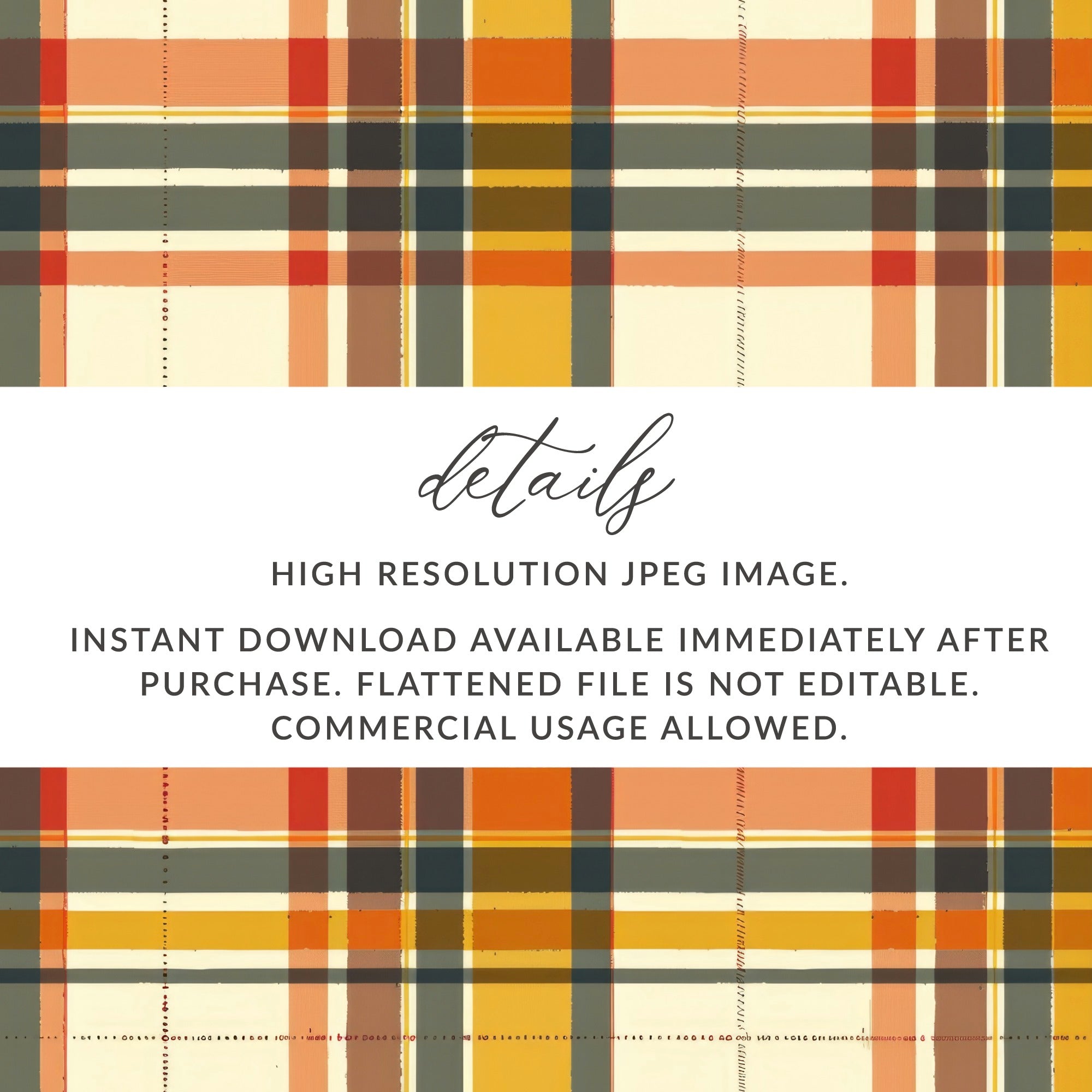 Autumn Plaid High Resolution JPEG Image Download