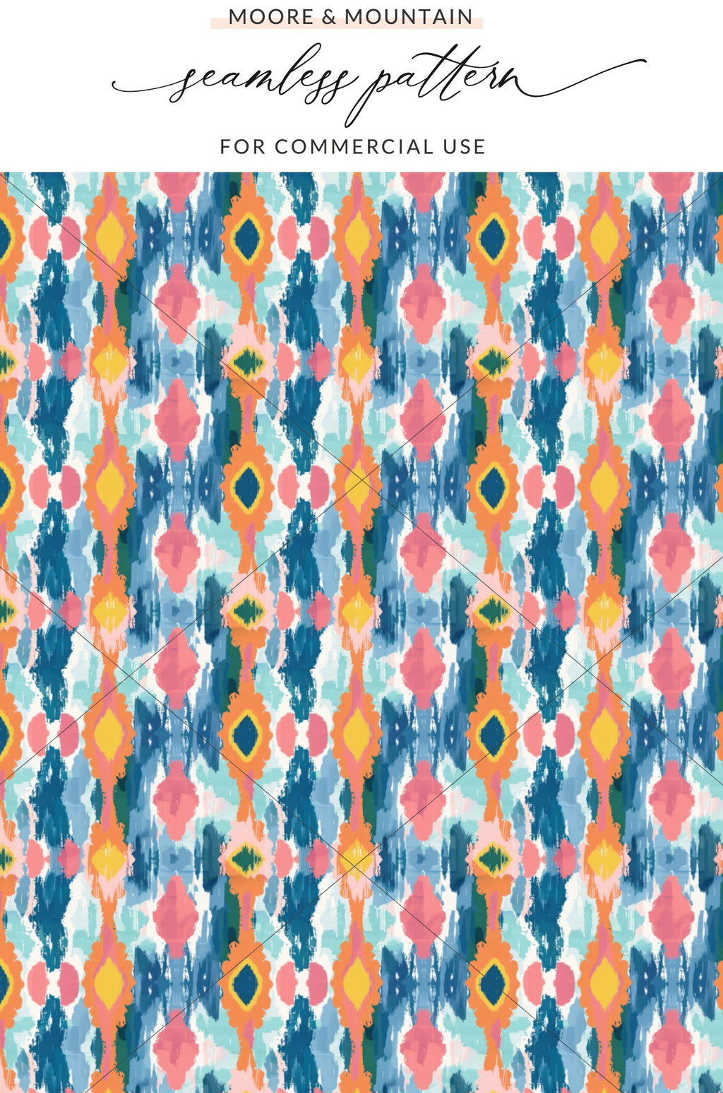 Colorful Abstract Seamless Pattern for Commercial Use