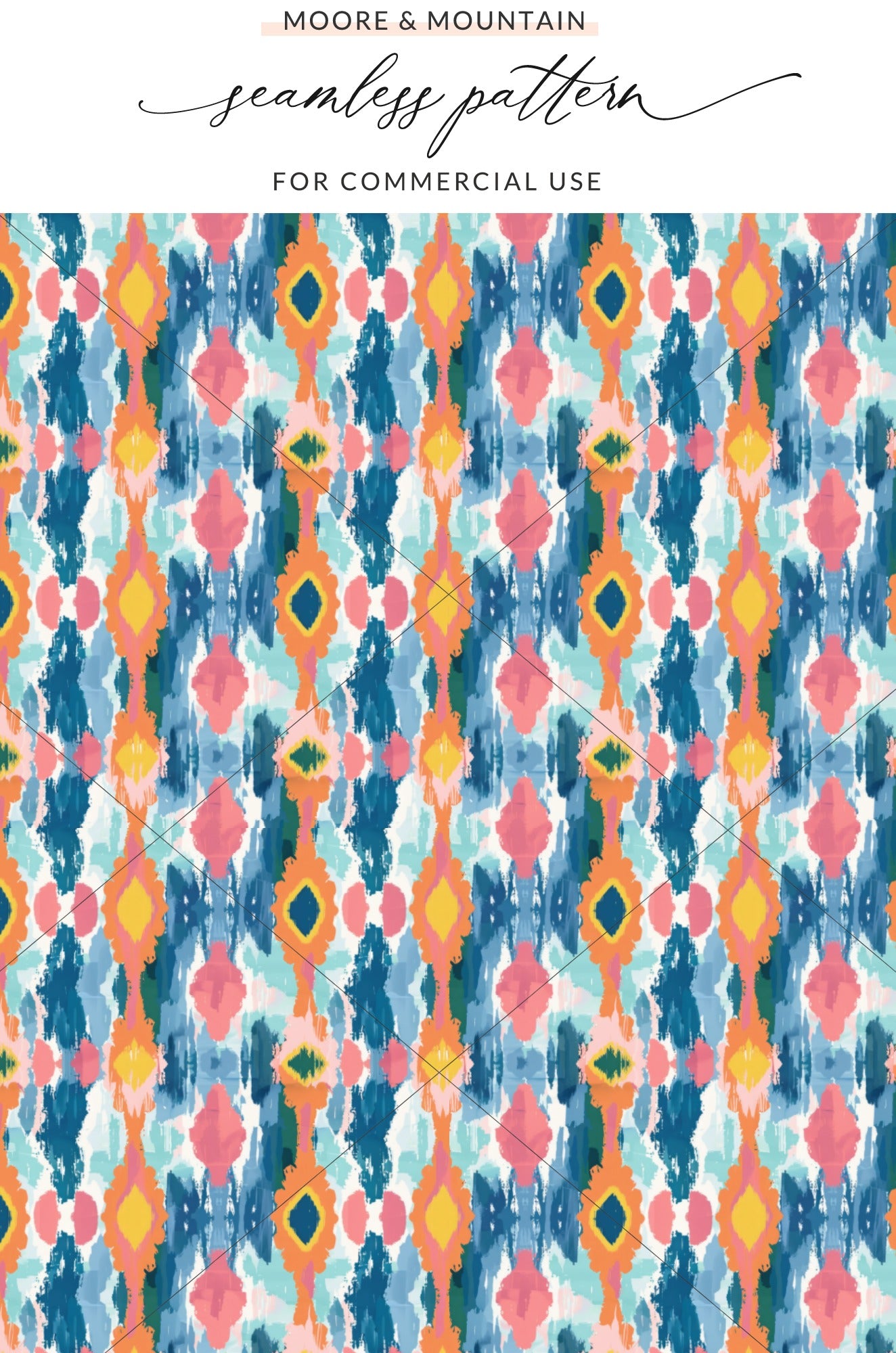 Colorful Abstract Seamless Pattern for Commercial Use