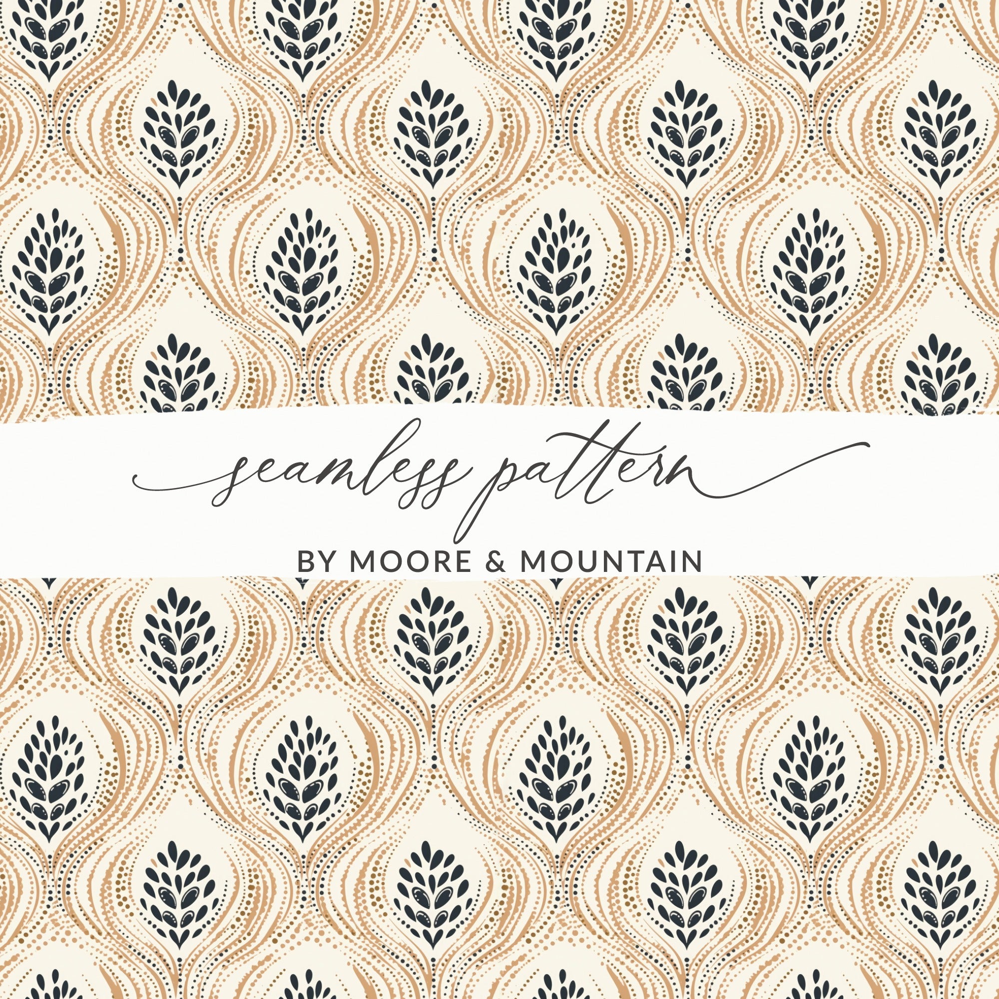 Elegant Leaf Pattern by Moore & Mountain product