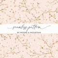Pink Floral Seamless Pattern by Moore & Mountain Pattern