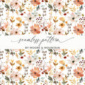 Child Of God Floral Seamless Pattern Design Mockup