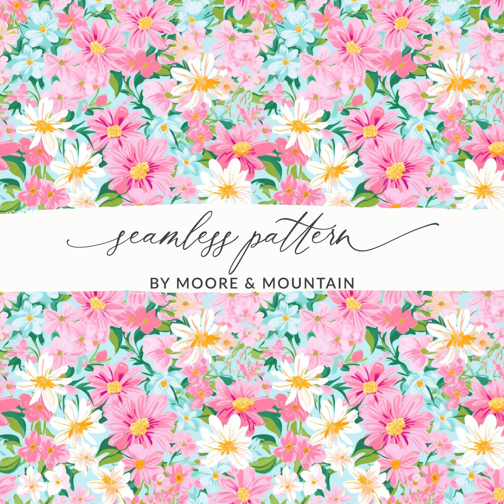 Colorful Floral Seamless Pattern by Moore & Mountain