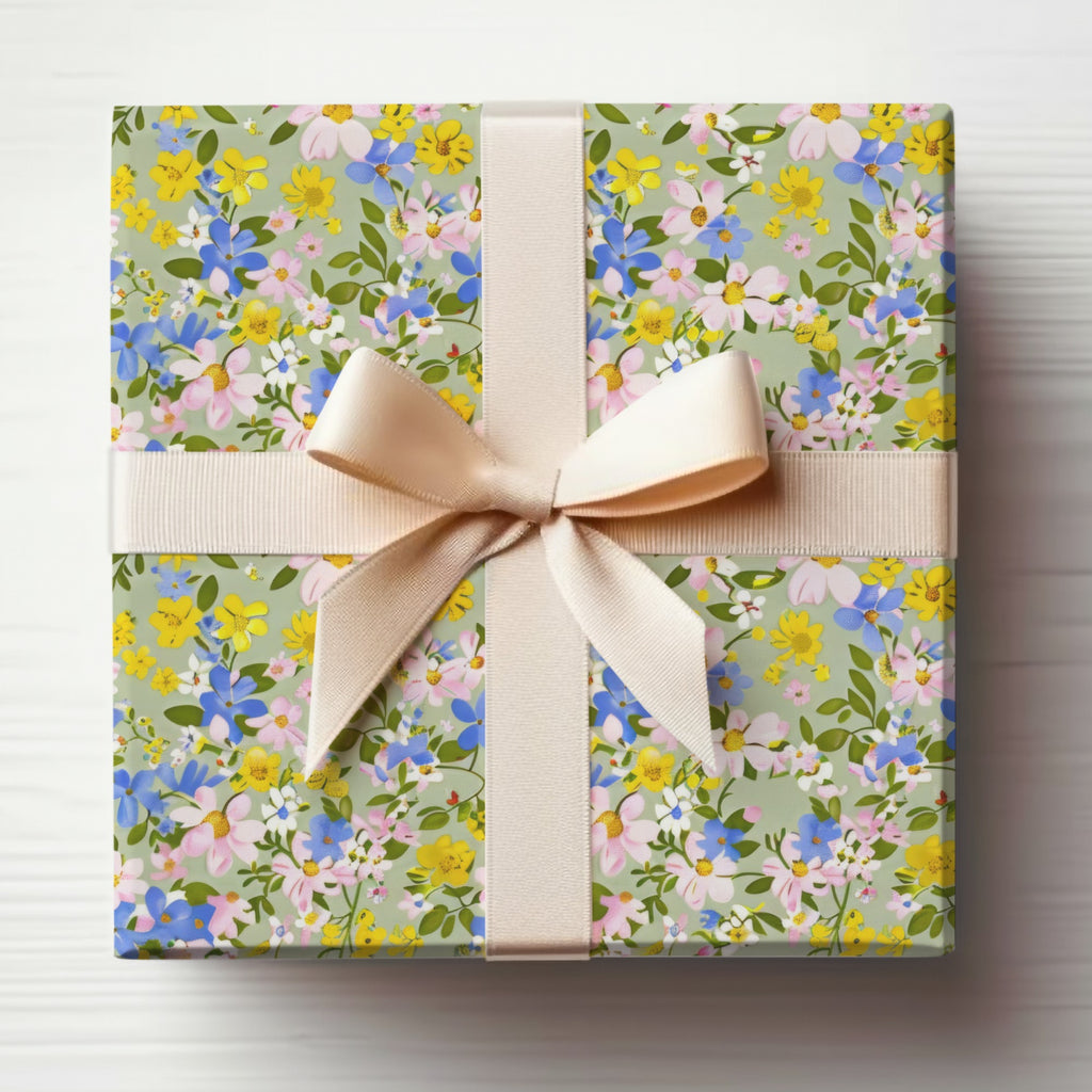 Floral Pattern Gift Box Beautifully Wrapped Gift
