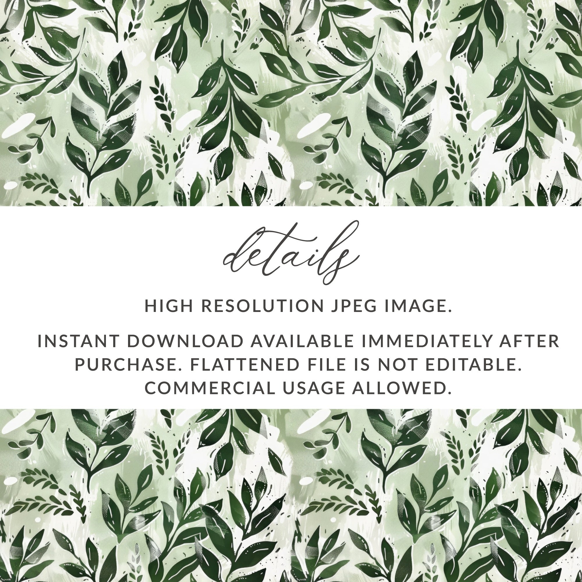 High Resolution Green Leaves Instant Download Image