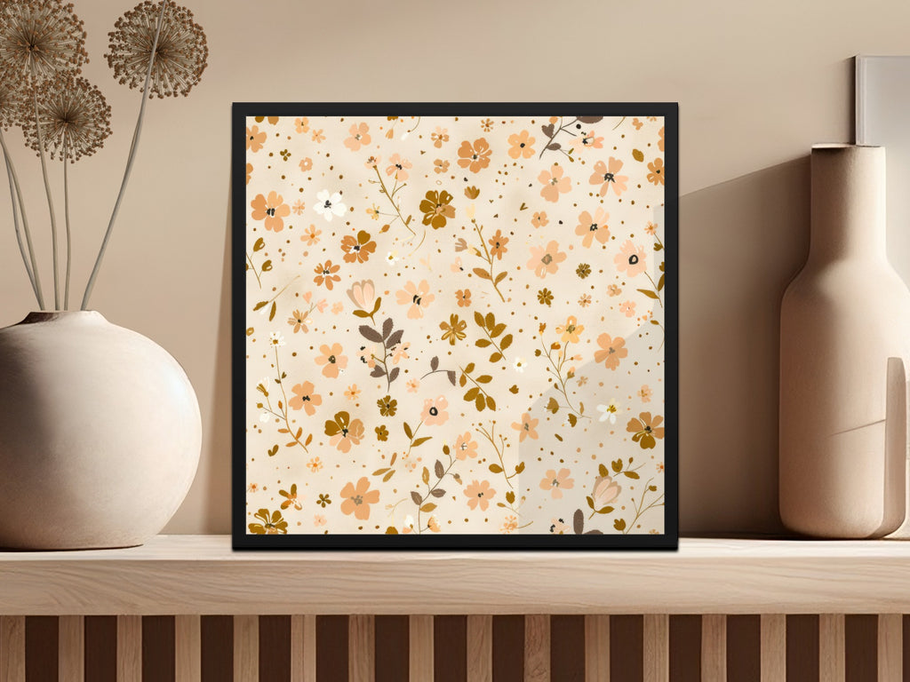 Elegant Floral Pattern Wall Art for Home Decor