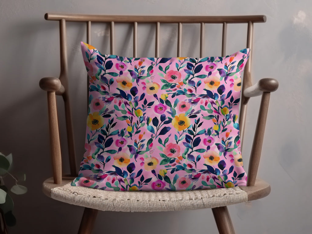 Colorful Floral Pattern Cushion for Home Decor