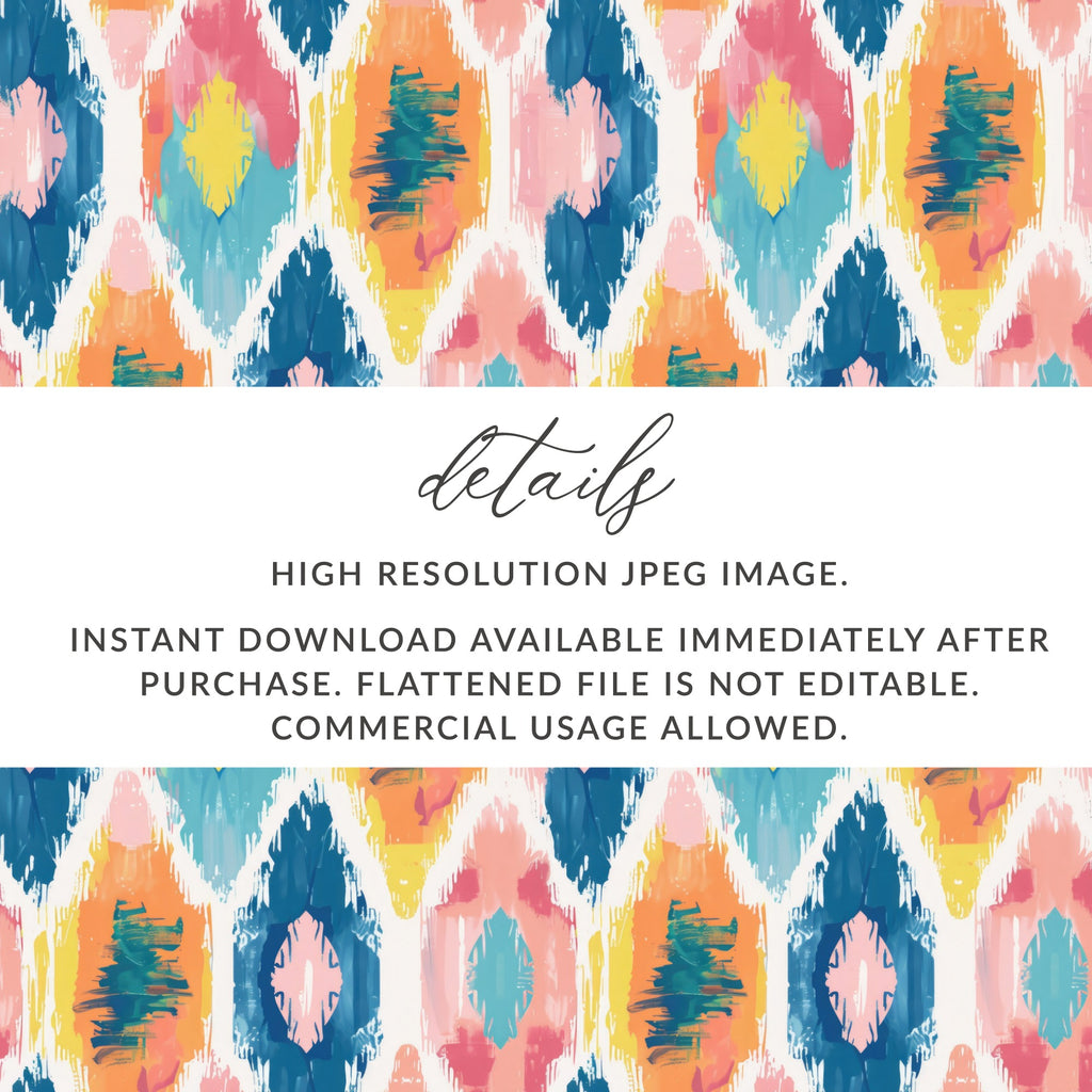 High Resolution Editable JPEG Ikat Design Download