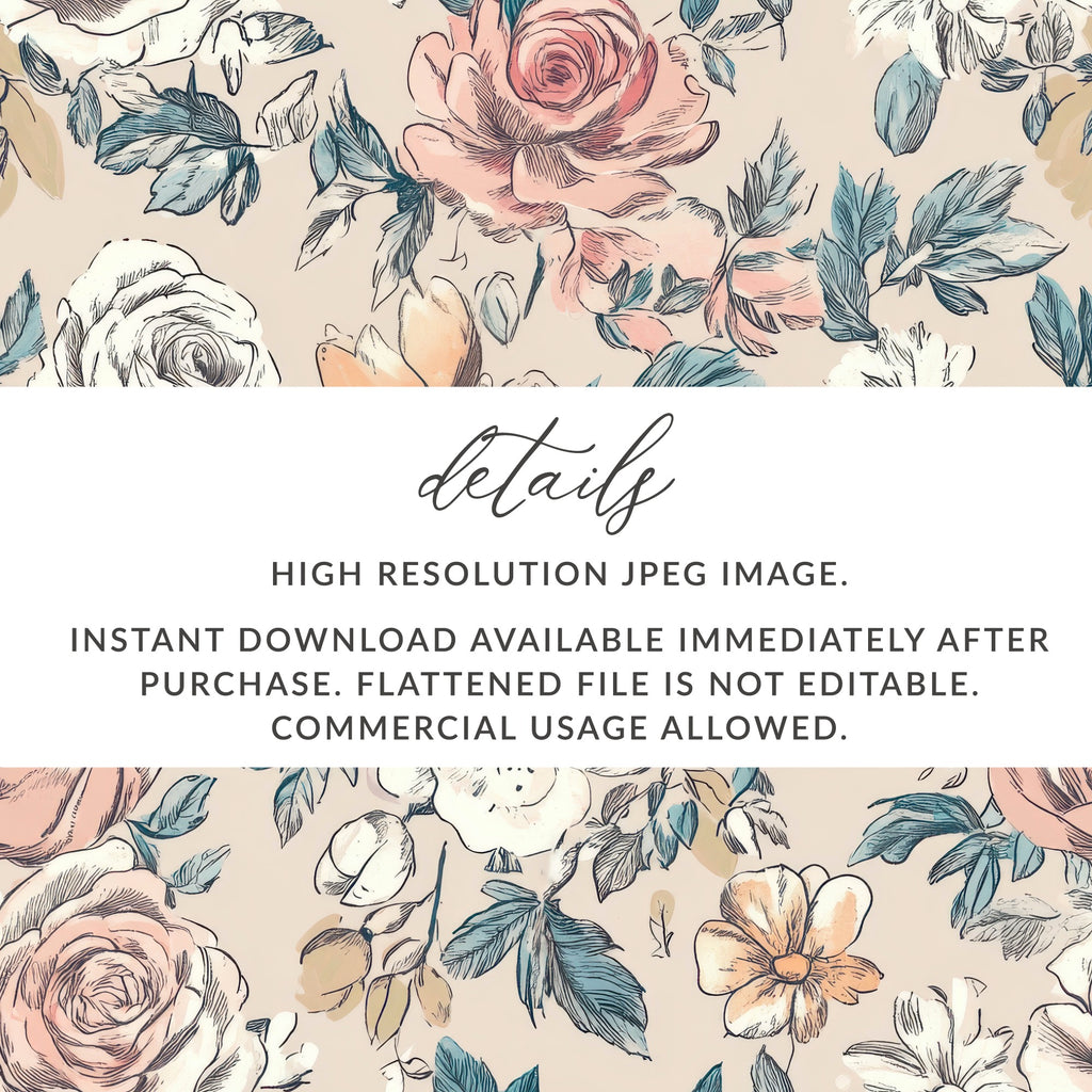 High Resolution JPEG Instant Download Floral Image