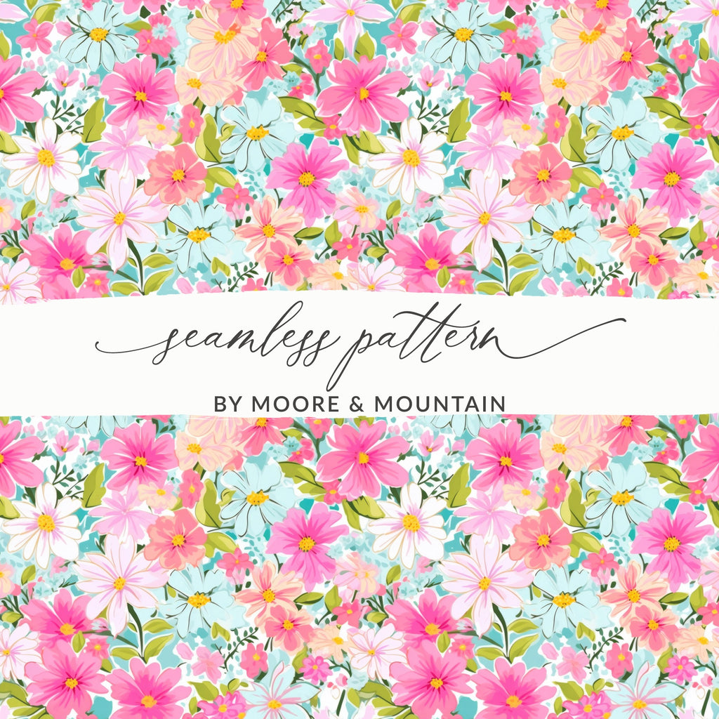 Vibrant Floral Seamless Pattern by Moore & Mountain