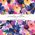 Vibrant Floral Seamless Pattern by Moore and Mountain