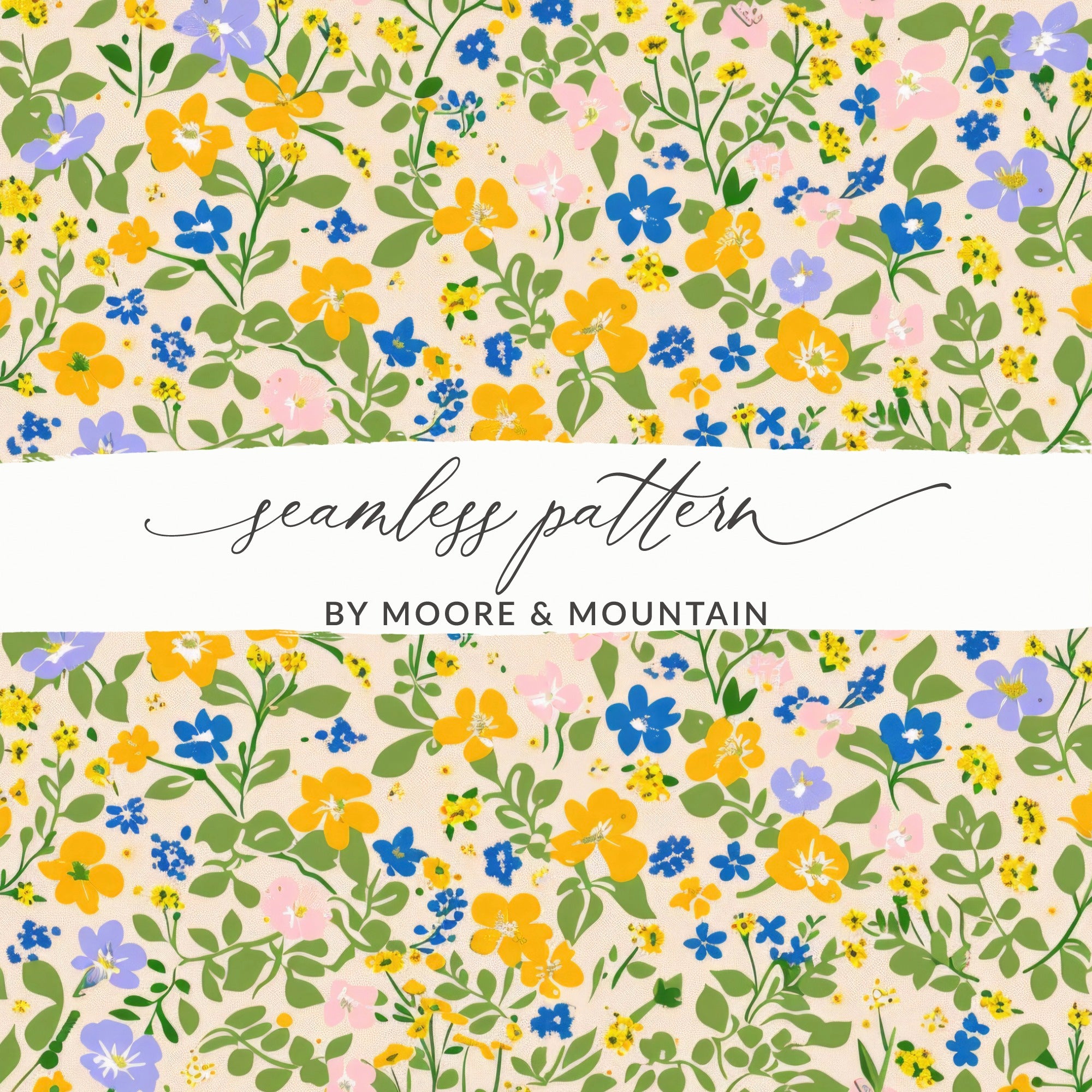 Seamless Floral Pattern by Moore & Mountain product