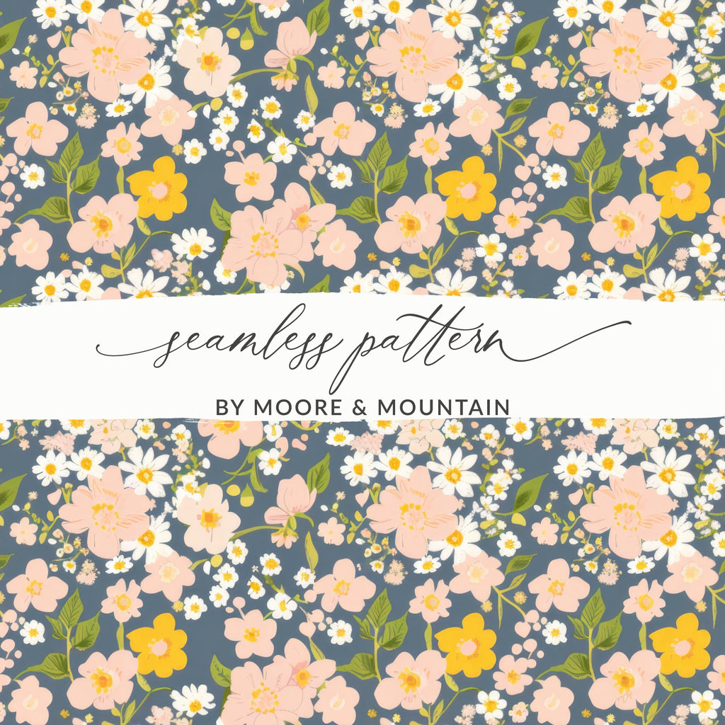 Beautiful Floral Seamless Pattern by Moore & Mountain