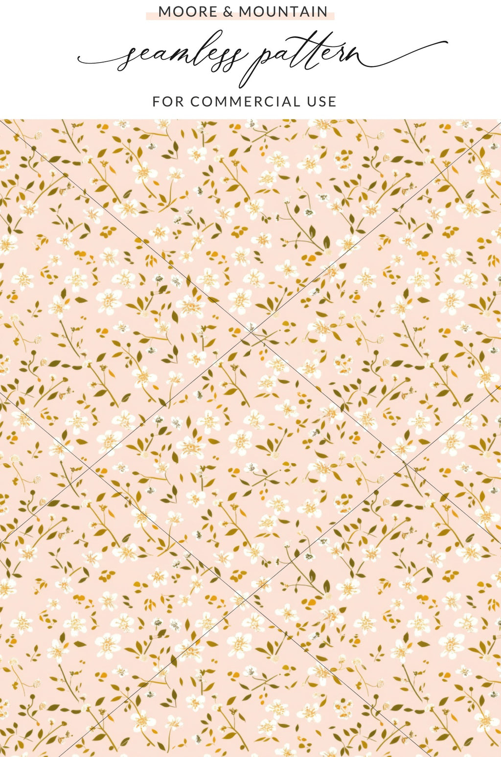 Moore & Mountain Seamless Pattern for Commercial Use
