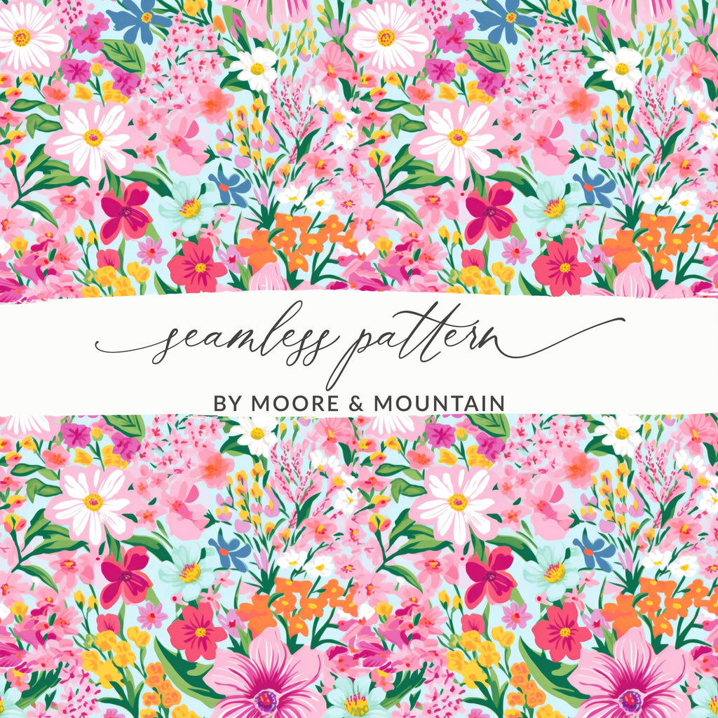 Vibrant Floral Seamless Pattern by Moore & Mountain