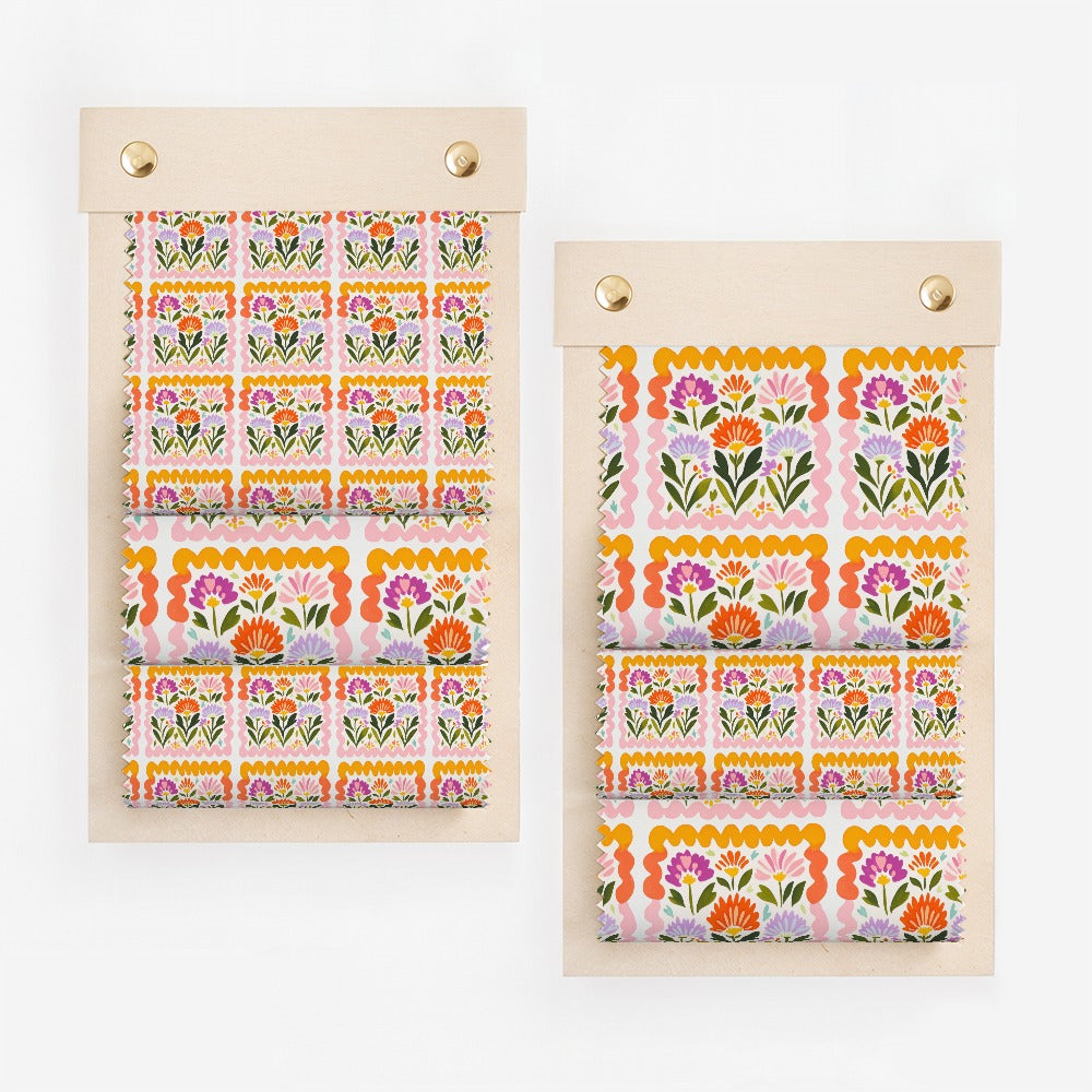 Colorful Floral Patchwork Design Wall Art Decor
