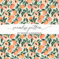 Peachy Floral Seamless Pattern by Moore & Mountain