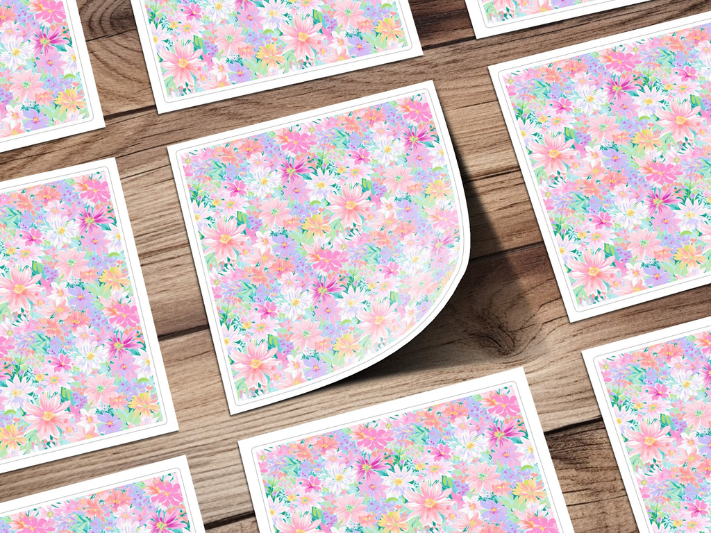 Colorful Floral Pattern Decorative Print for Wall Art