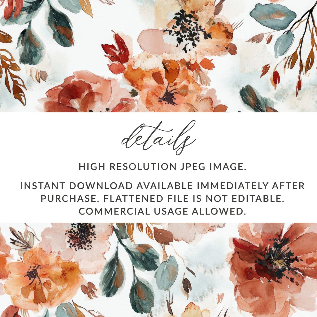 High Resolution Floral Abstract Design Instant Download