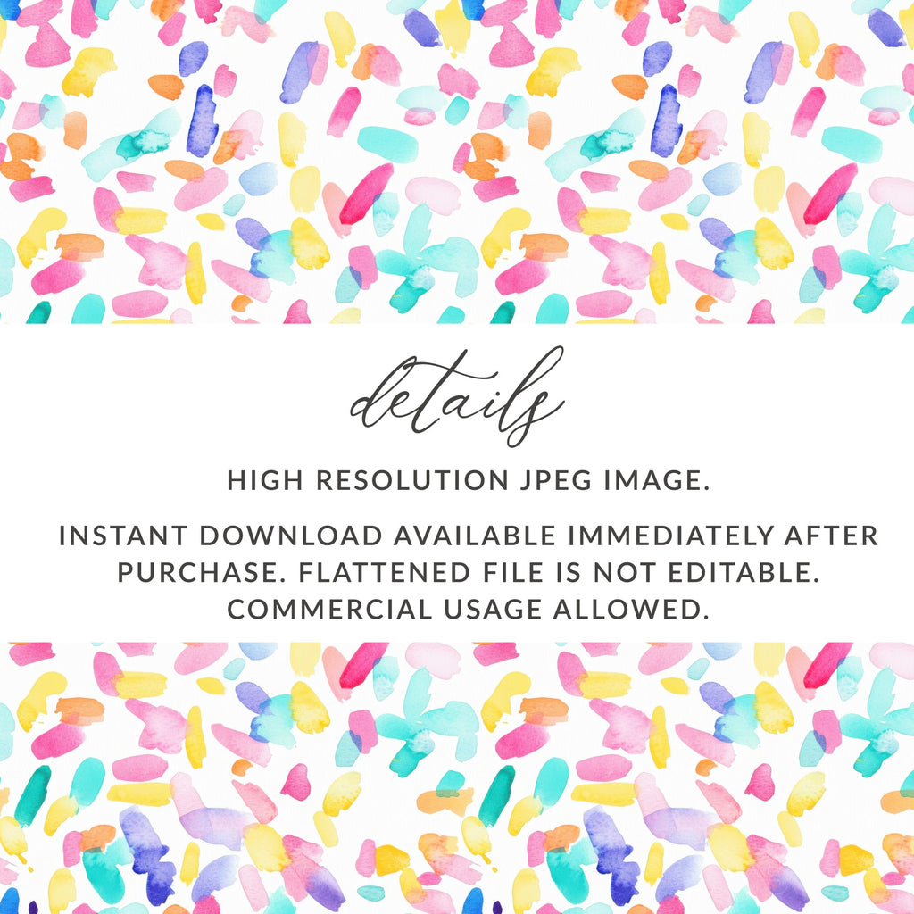 High Resolution Abstract Watercolor Confetti Design