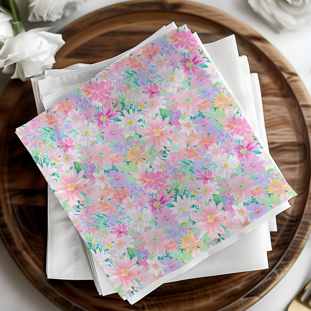 Pastel Floral Pattern Spring Design Decorative Item