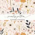Elegant Floral Seamless Pattern by Moore & Mountain Design