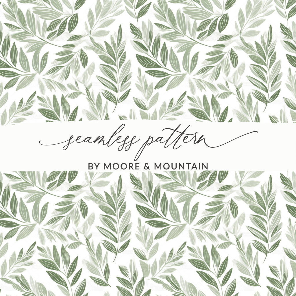 Seamless Leaf Pattern by Moore & Mountain Design