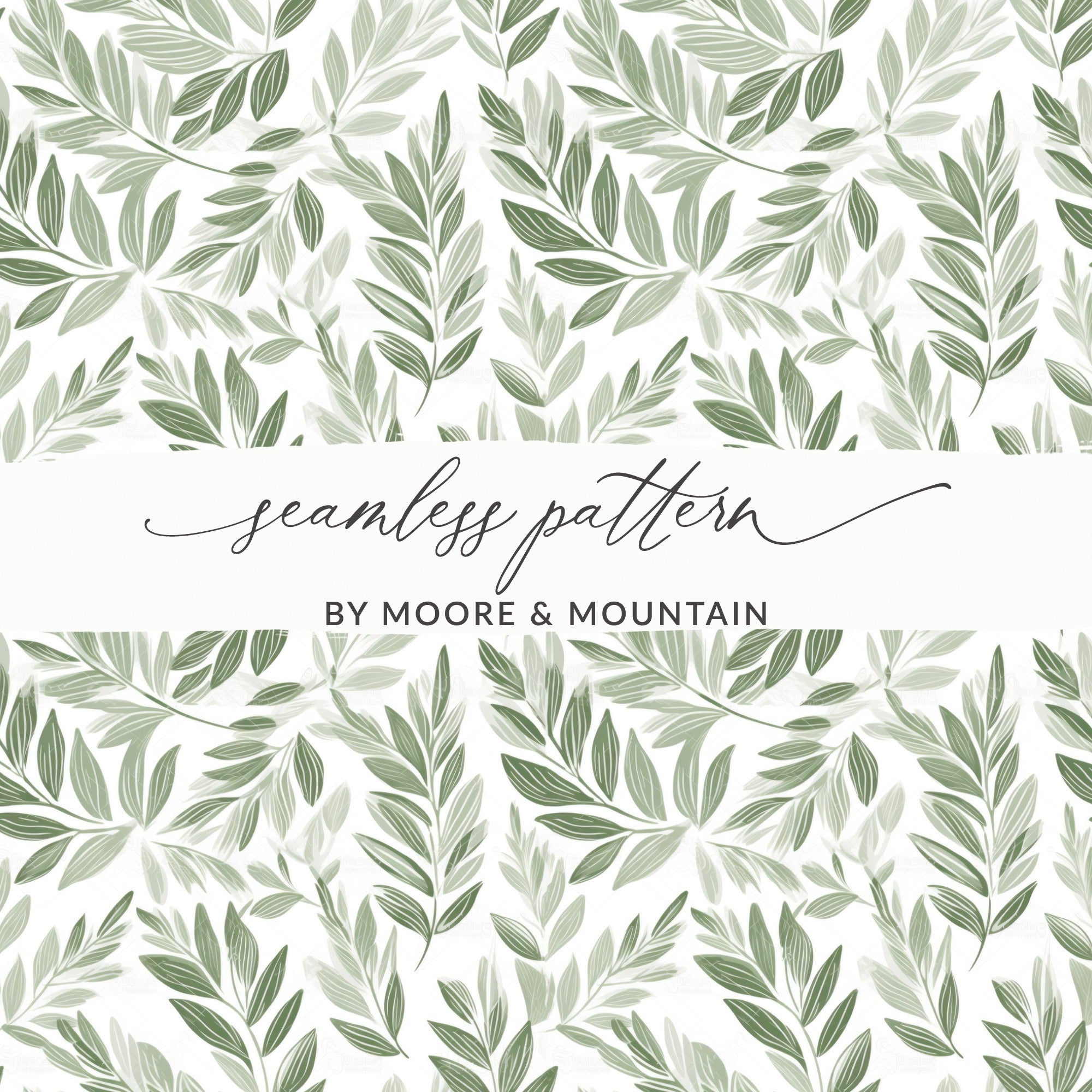 Seamless Leaf Pattern by Moore & Mountain Design