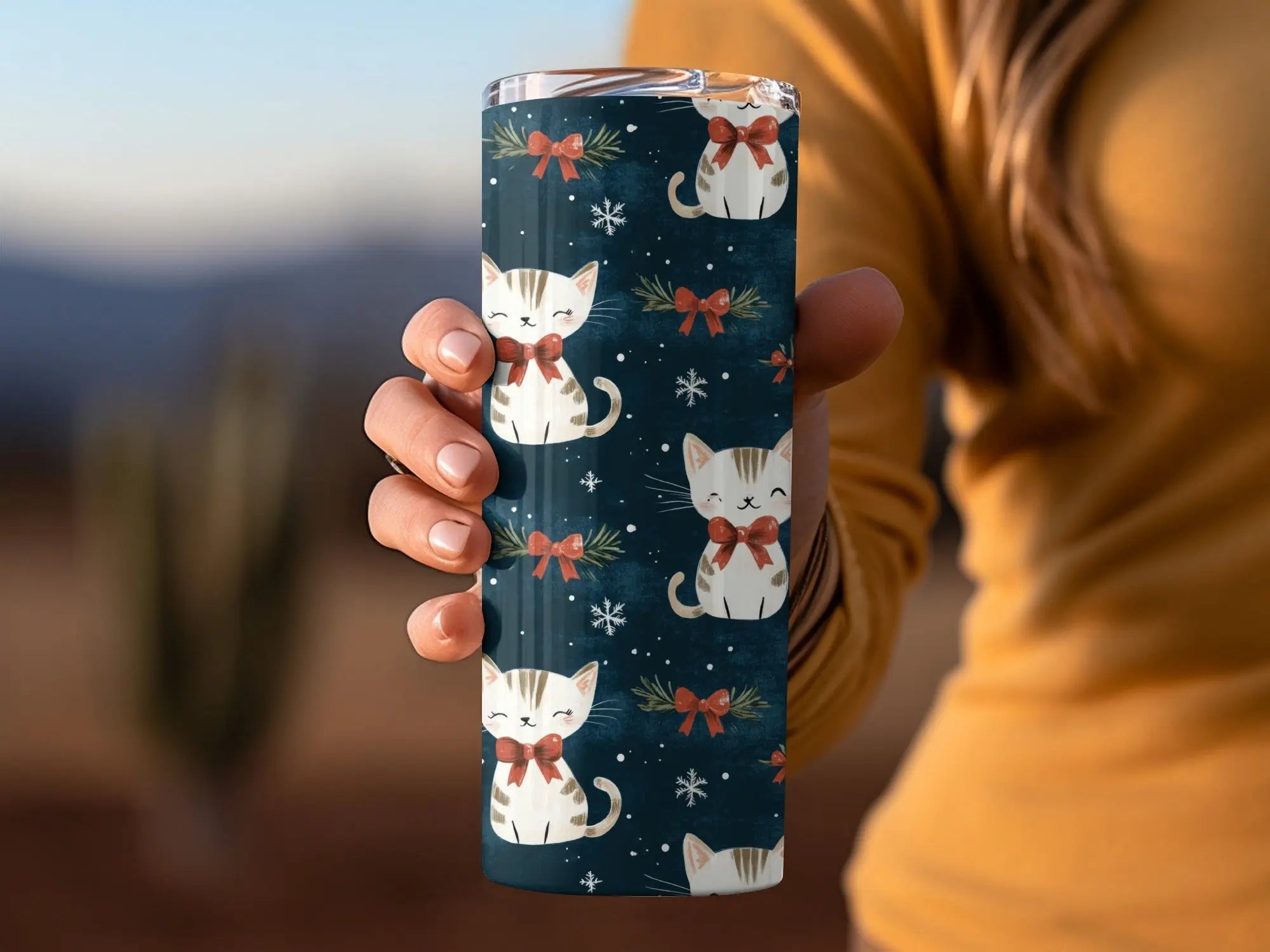 Christmas Cat Seamless Pattern Digital Paper, Cute Holiday Kitty Print for Fabric, Festive Pet Design, Christmas Animal, Gift Wrap, Crafts - Moore and Mountain