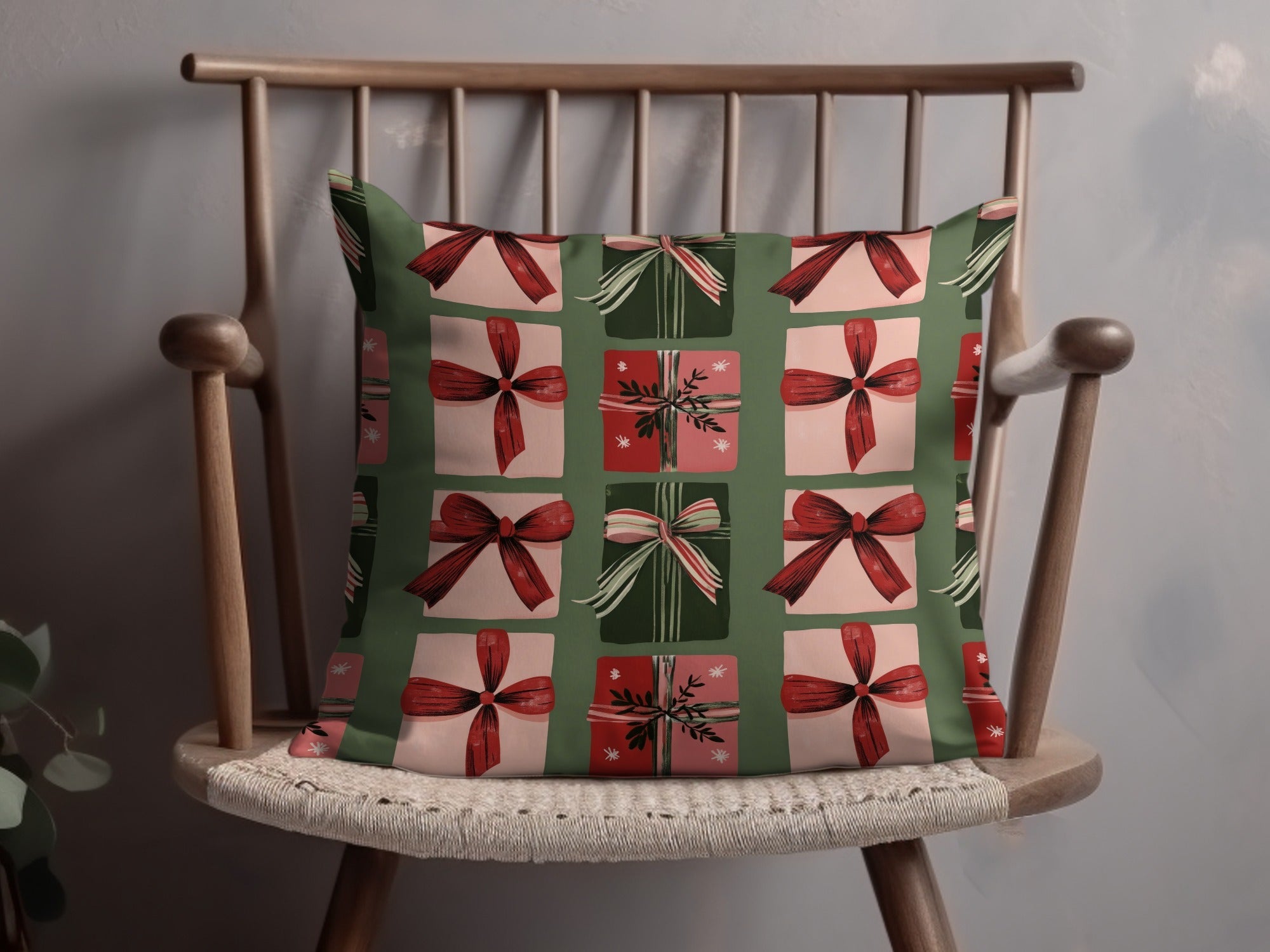 Christmas Gift Digital Paper, Red, Green, Pink Presents Pattern, Holiday Digital Download, Seamless Wrapping Paper, Winter Scrapbook Paper - Moore and Mountain