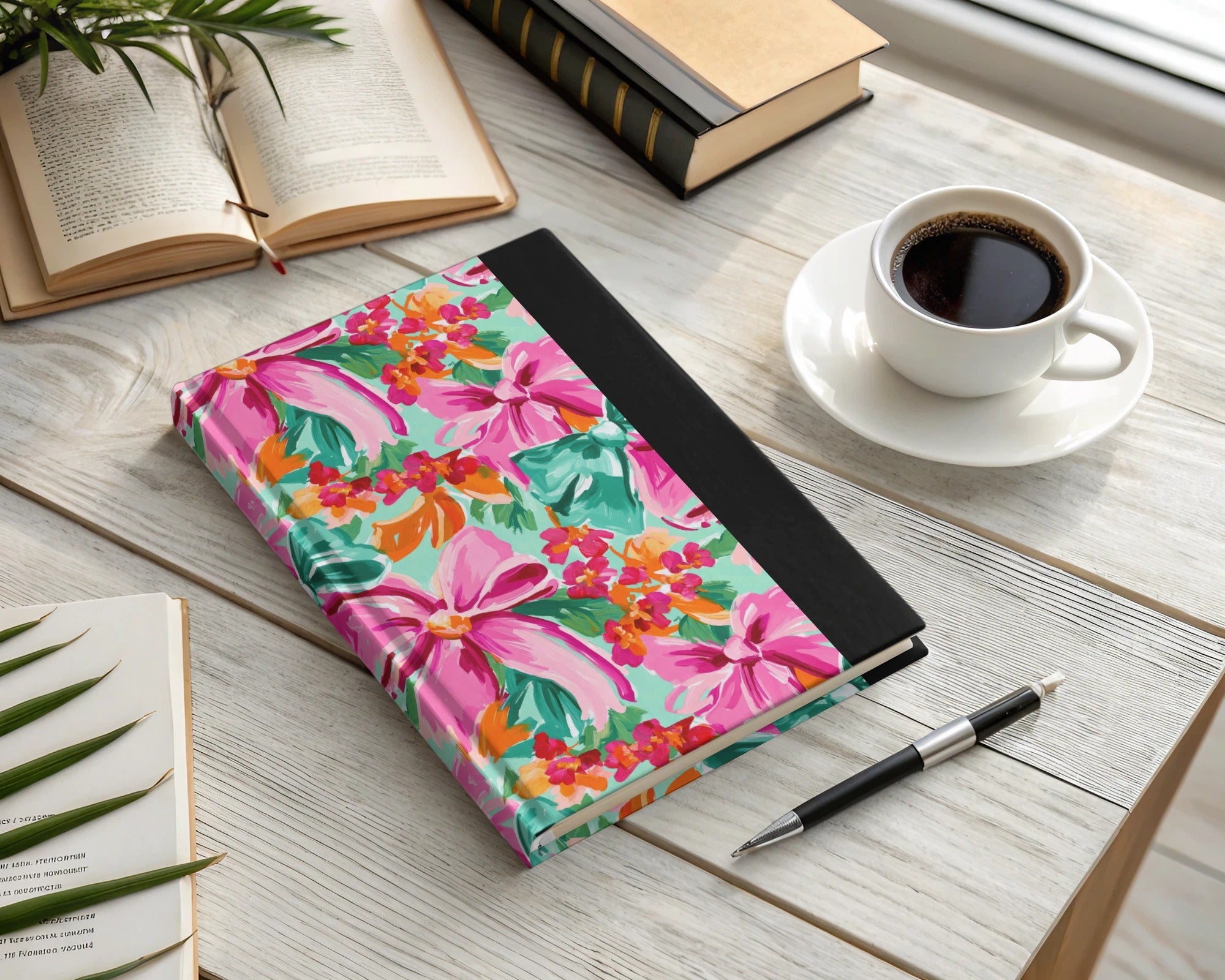 Colorful Bows And Flowers Abstract Pattern for Gift Paper - Moore and Mountain