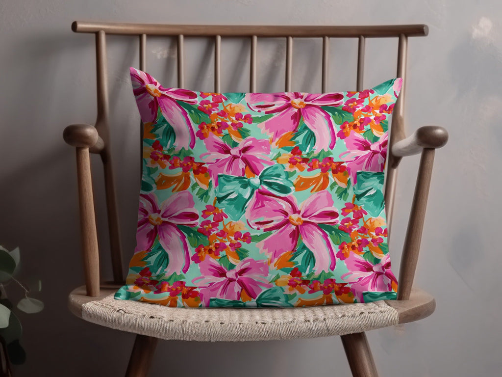 Colorful Bows And Flowers Abstract Pattern for Gift Paper - Moore and Mountain