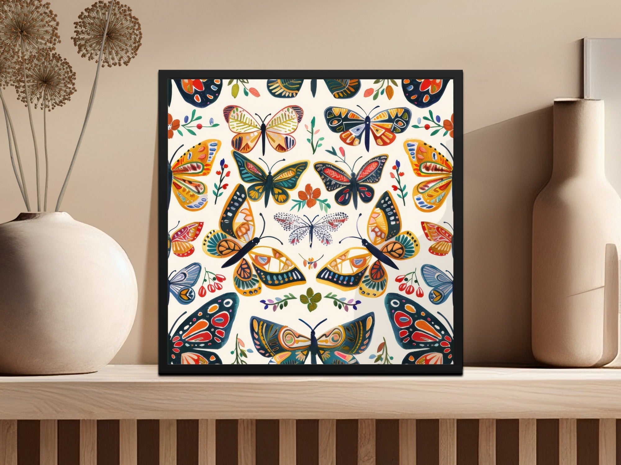 Colorful Butterfly Pattern, Digital Paper, Insect Art, Seamless Pattern Design, Butterflies Printable Art, Scrapbook Paper Download - Moore and Mountain