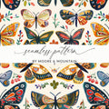 Colorful Butterfly Pattern, Digital Paper, Insect Art, Seamless Pattern Design, Butterflies Printable Art, Scrapbook Paper Download - Moore and Mountain