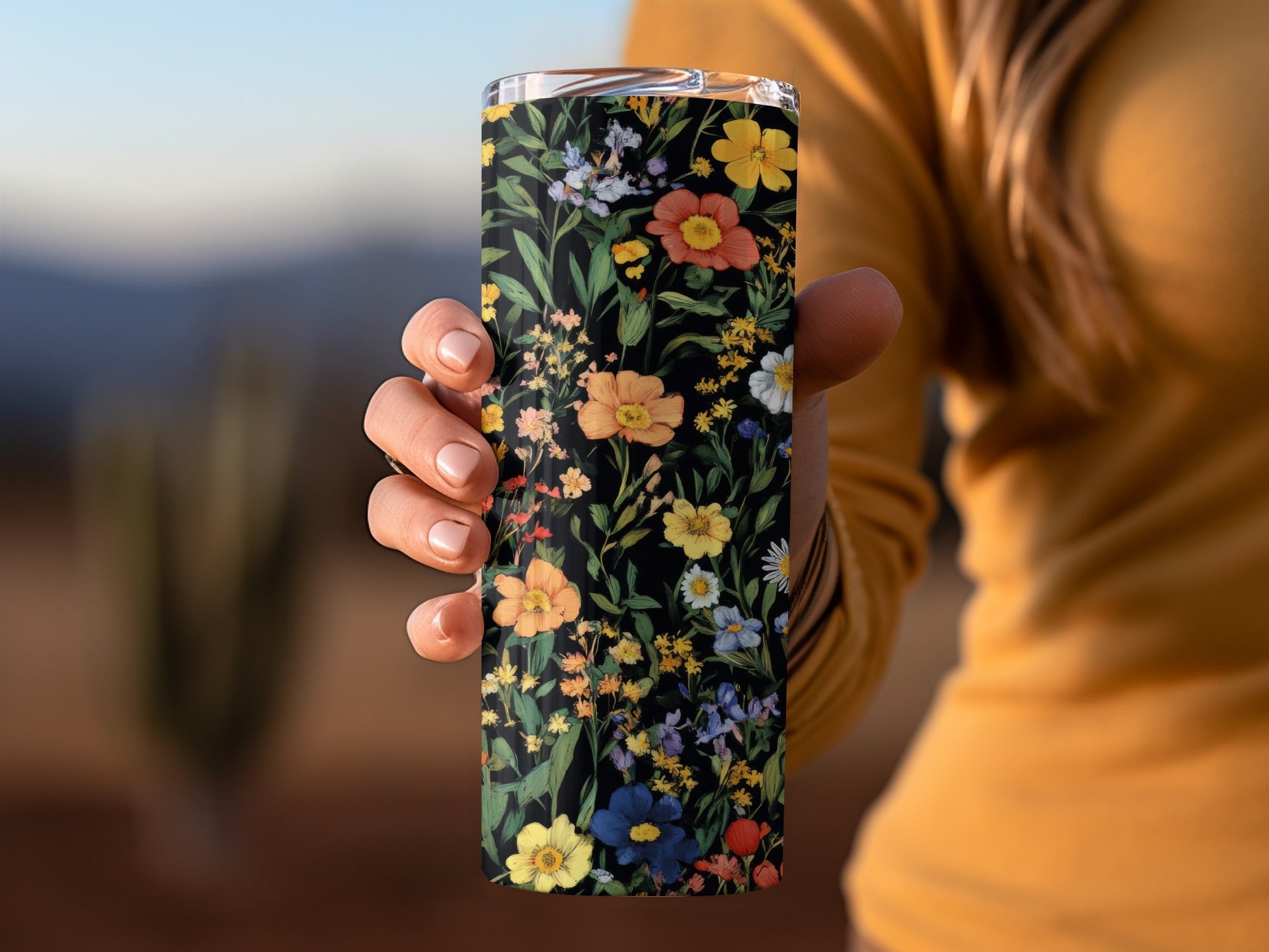 Colorful Floral Pattern Spring Summer Black Seamless Digital Pattern - Moore and Mountain