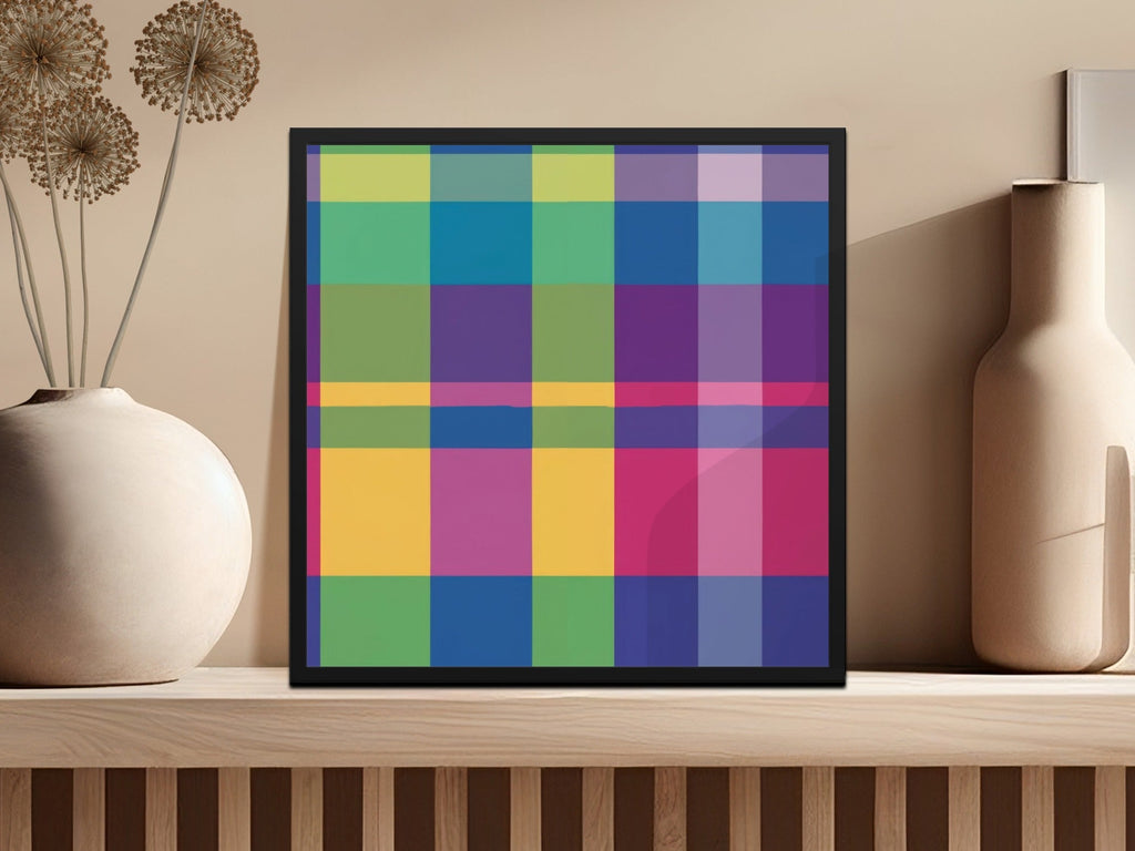 Colorful Plaid Digital Paper, Seamless Tartan Pattern, Digital Background, Fabric Texture, Scrapbook Paper Pack, Commercial Use - Moore and Mountain