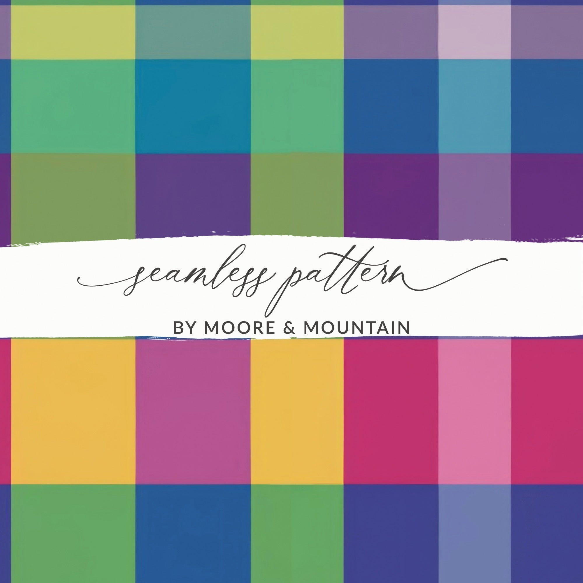 Colorful Plaid Digital Paper, Seamless Tartan Pattern, Digital Background, Fabric Texture, Scrapbook Paper Pack, Commercial Use - Moore and Mountain