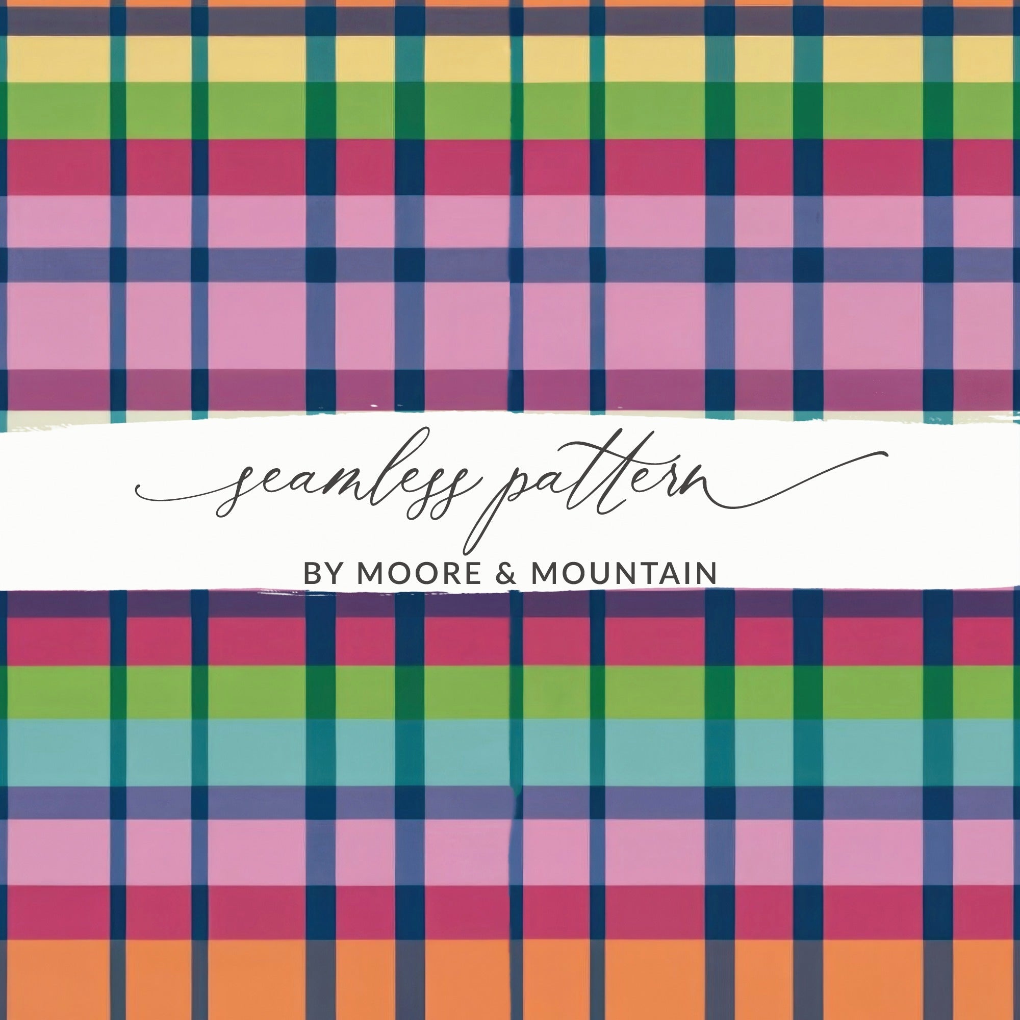 Colorful Plaid Digital Paper, Seamless Tartan Pattern, Fabric Print, Scrapbook Paper, Commercial Use, Digital Download, Two Scales - Moore and Mountain