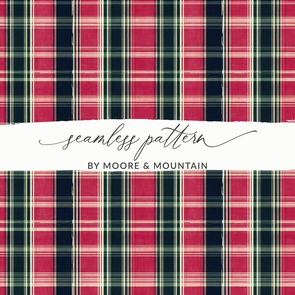 Colorful Plaid Digital Texture Graphic for Backgrounds Digital - Moore and Mountain