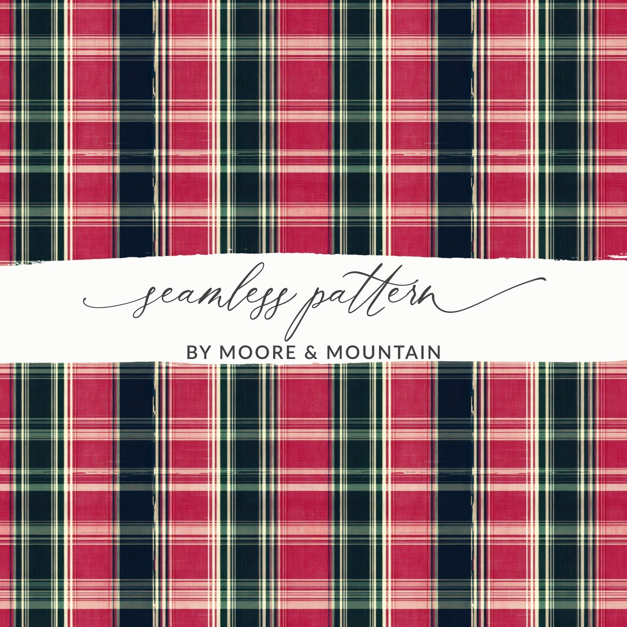 Colorful Plaid Digital Texture Graphic for Backgrounds Digital - Moore and Mountain