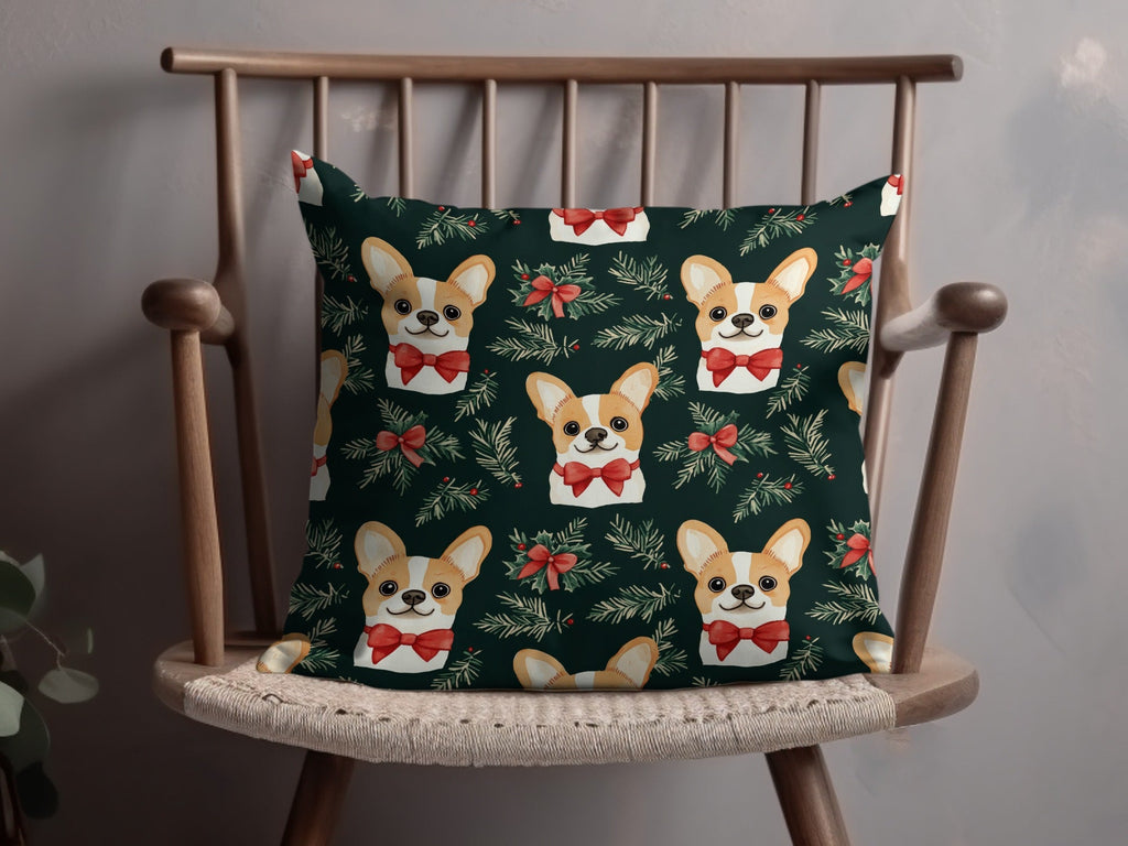 Corgi Dog Christmas Digital Paper, Cute Puppy Pattern, Holiday Green Background, Winter Pet Design, Festive Digital Download - Moore and Mountain