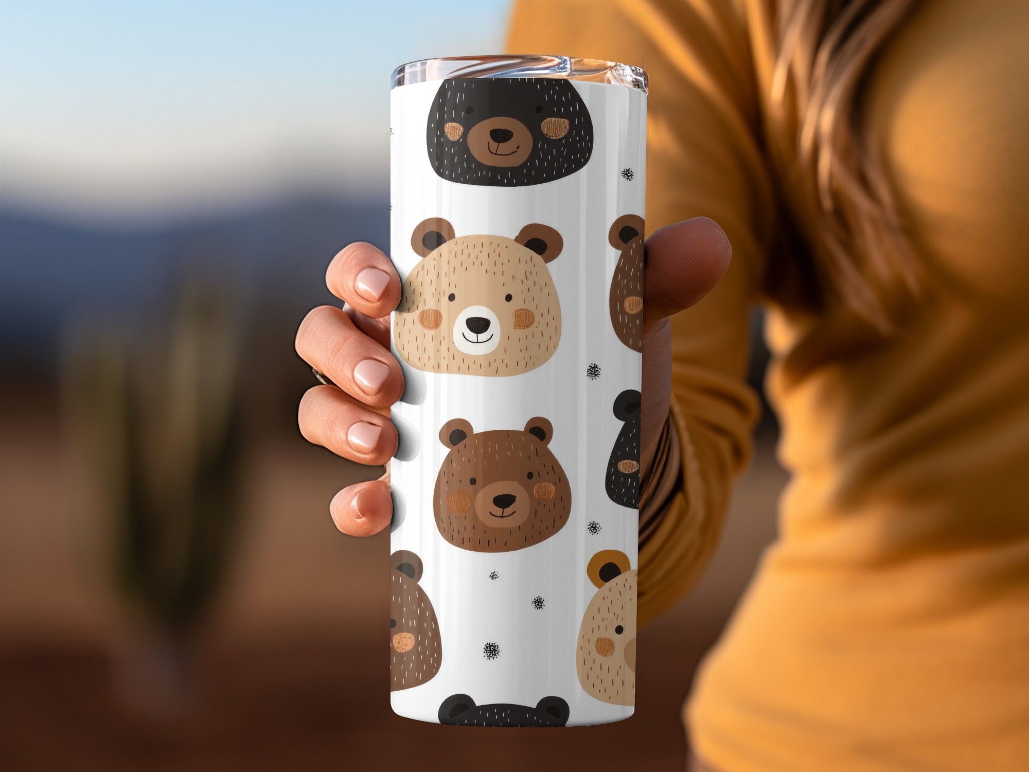 Cute Bear Faces Digital Paper, Seamless Bear Pattern, Nursery Decor Background, Animal Pattern Digital, Scrapbooking Paper, Digital Download - Moore and Mountain