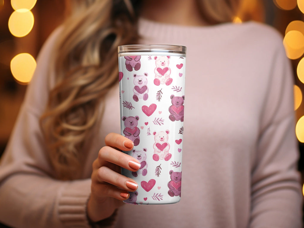 Cute Bear Hearts Seamless Pattern Sweet Love Digital - Moore and Mountain